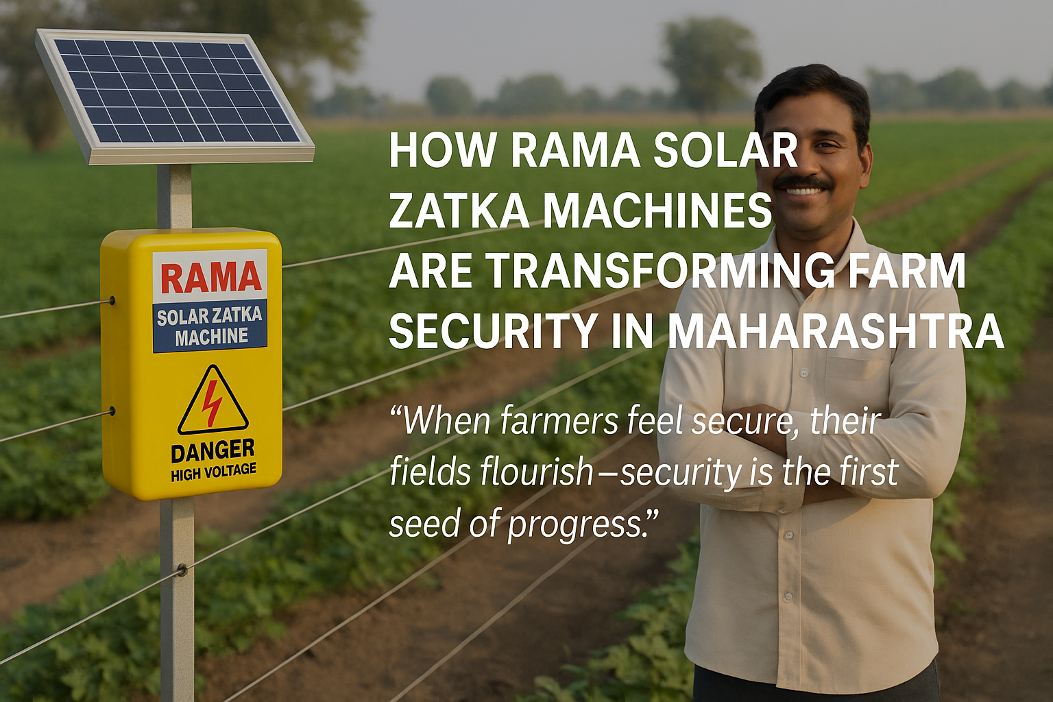 How RAMA Solar Zatka Machines Are Transforming Farm Security in Maharashtra