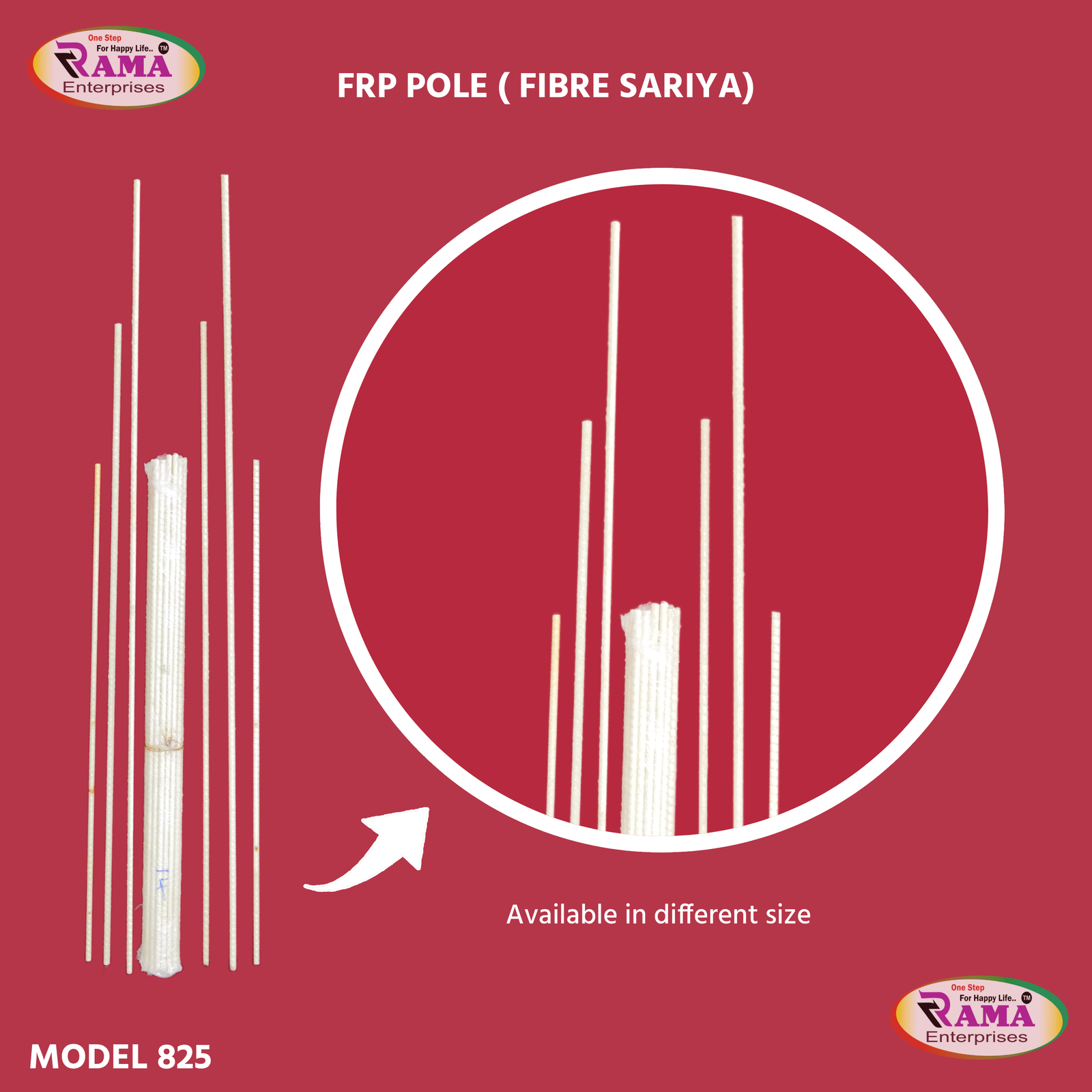 FRP Pole (Fibre Sariya)
