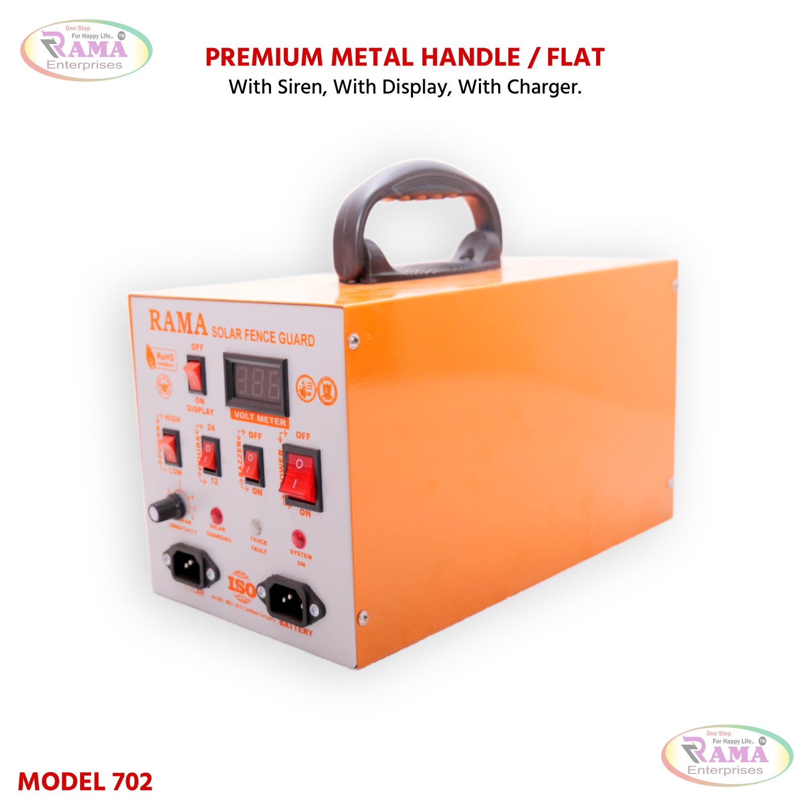 Premium Metal Handle Flat Model 702