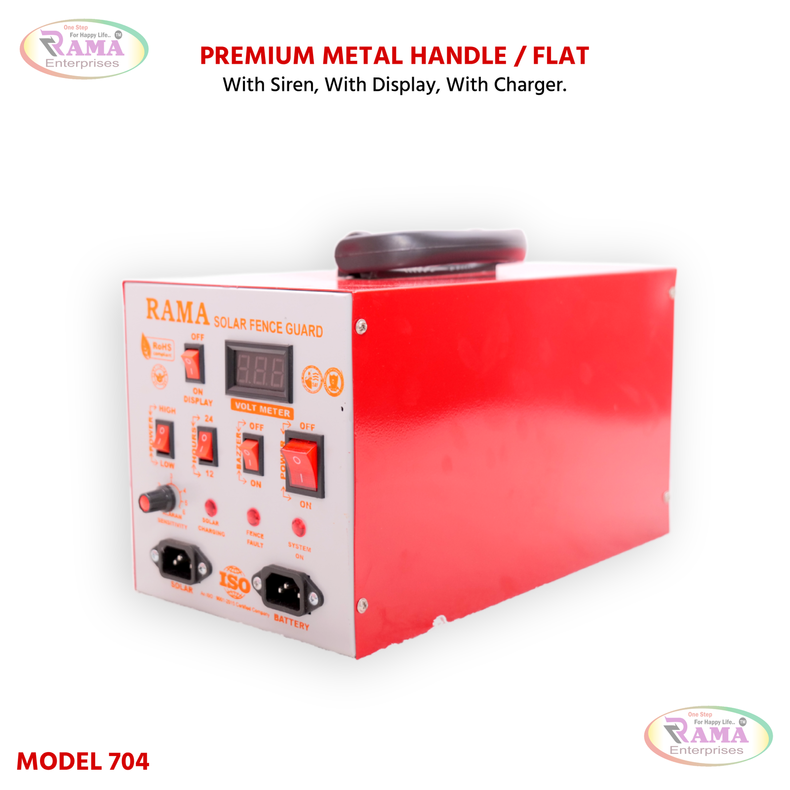 Premium Metal Handle Flat Model 704