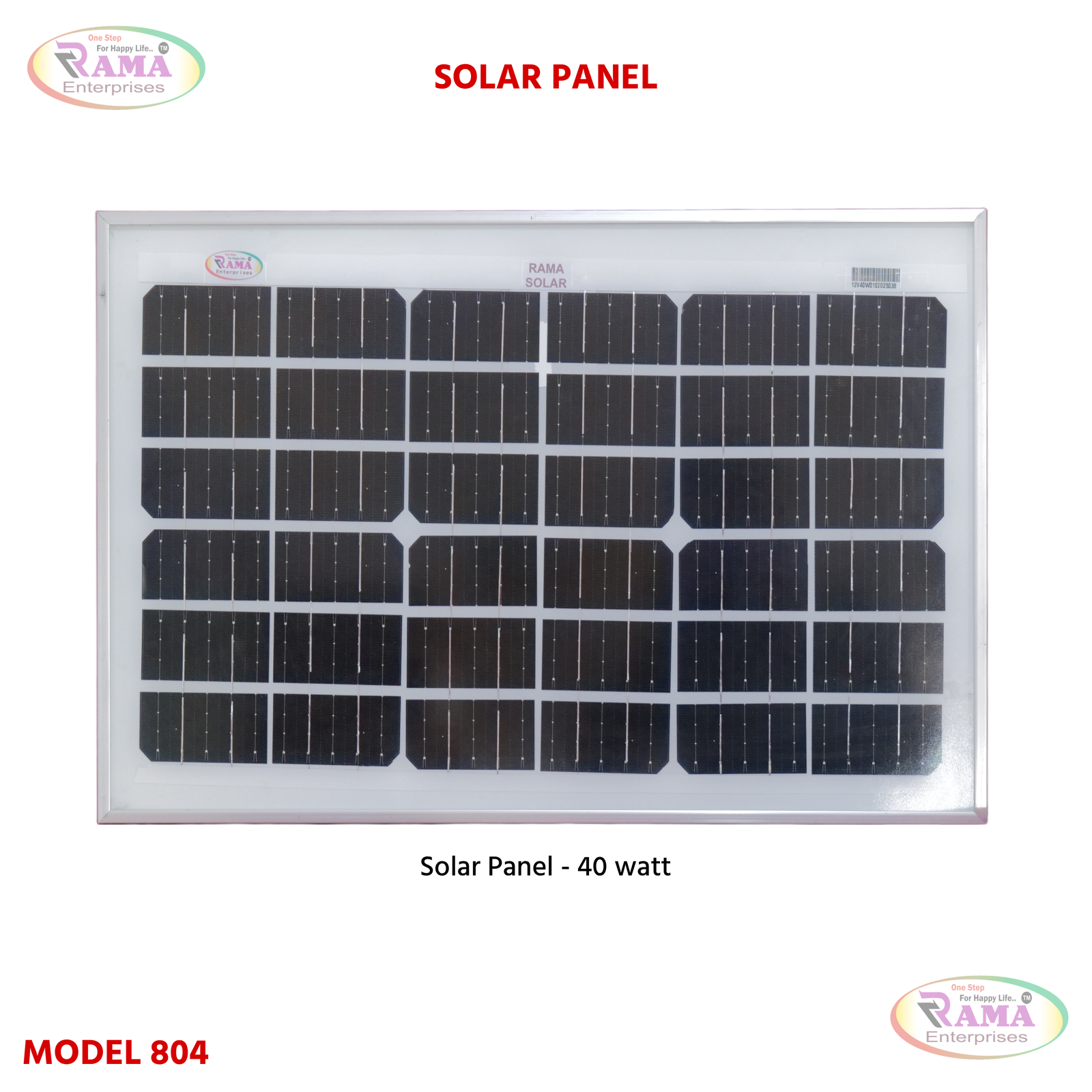 Solar Panel 40W White